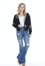 Saltwater Luxe Tia Floral Hooded Bomber Jacket