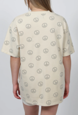 Brunette the Label Peace Sign Boxy Tee (FINAL SALE)
