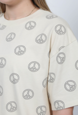 Brunette the Label Peace Sign Boxy Tee (FINAL SALE)