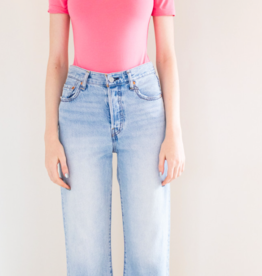 Privilege Pavani Tee Bodysuit in Bubblegum