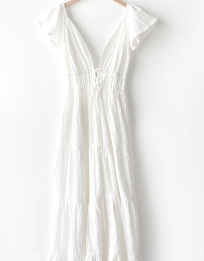 Greylin Riley Textured Cotton Maxi Dress