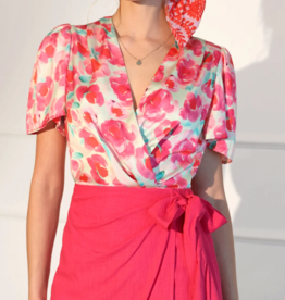 Adelyn Rae Paula Puff Sleeve Bodysuit *Only One Left - XS*