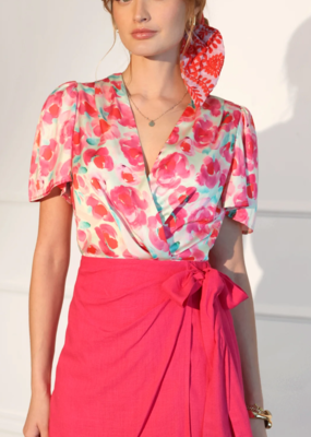 Adelyn Rae Paula Puff Sleeve Bodysuit *Only One Left - XS*