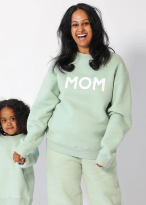 Brunette the Label Brunette the Label - Mom Classic Crewneck Sweatshirt in Sage