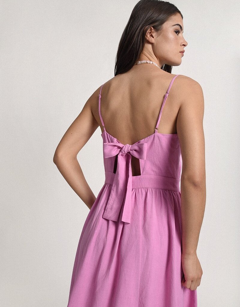 Molly Bracken Rizzo Button Front V-Neck Dress (FINAL SALE)