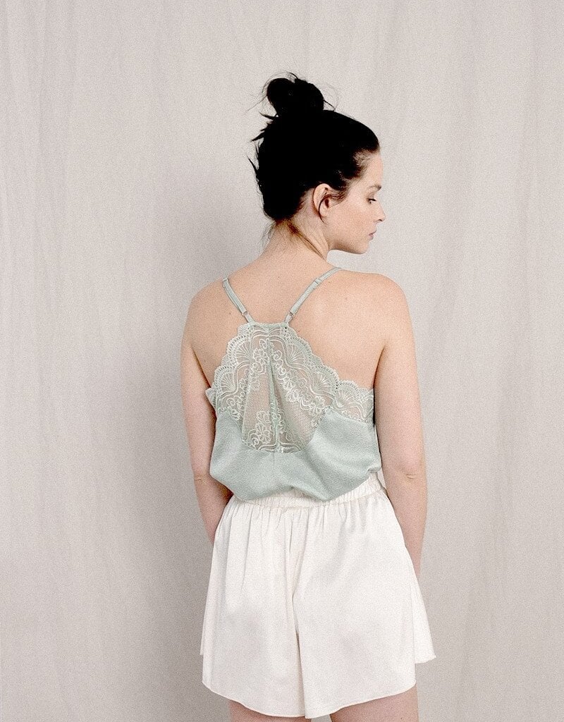 Molly Bracken Margot V-Neck Lace Back Camisole