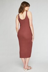 Gentle Fawn Felicity Ribbed Tank Midi Dress