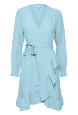 Part Two Sol Linen Mini Wrap Dress