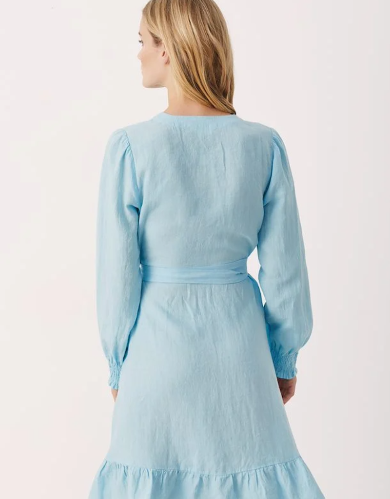 Part Two Sol Linen Mini Wrap Dress (FINAL SALE)