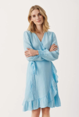 Part Two Sol Linen Mini Wrap Dress (FINAL SALE)