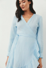 Part Two Sol Linen Mini Wrap Dress (FINAL SALE)