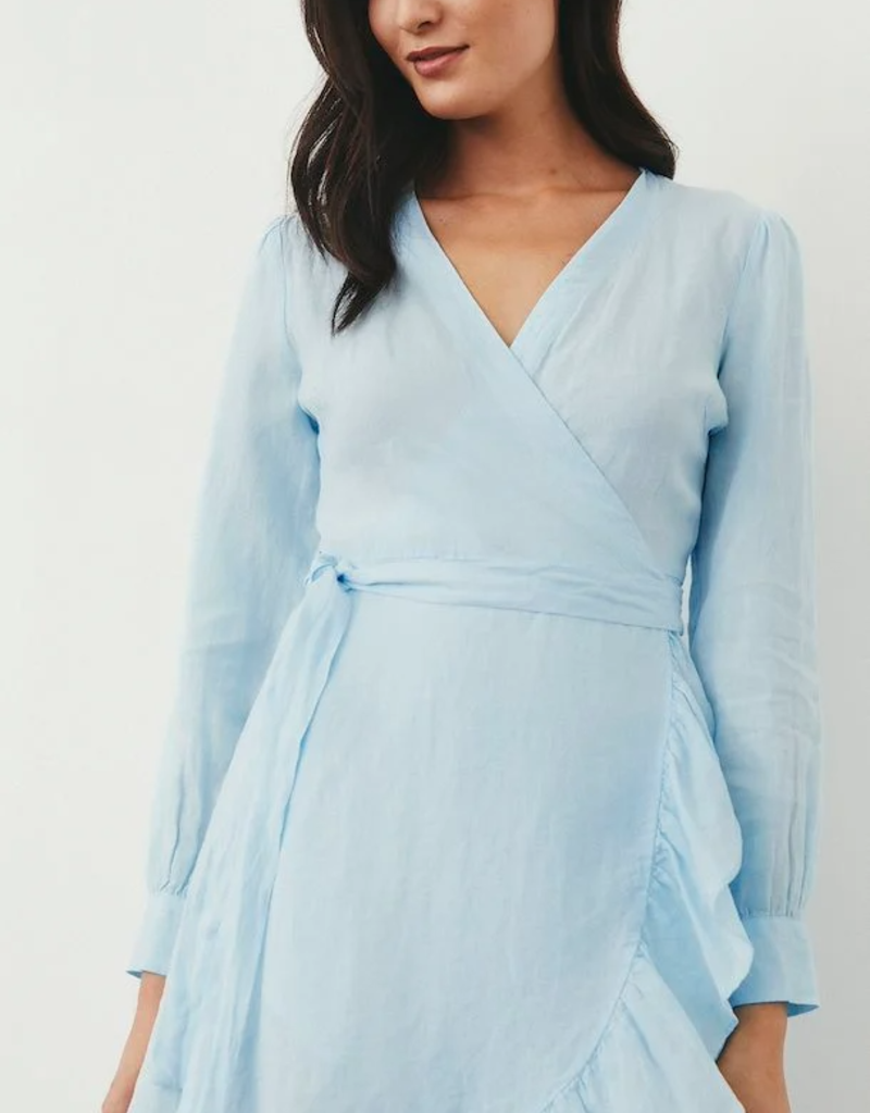 Part Two Sol Linen Mini Wrap Dress (FINAL SALE)