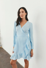 Part Two Sol Linen Mini Wrap Dress (FINAL SALE)