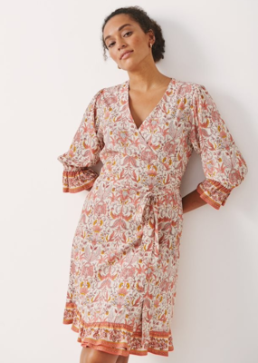 Part Two Saria Printed Wrap Dress *Only One Left - Size 8*