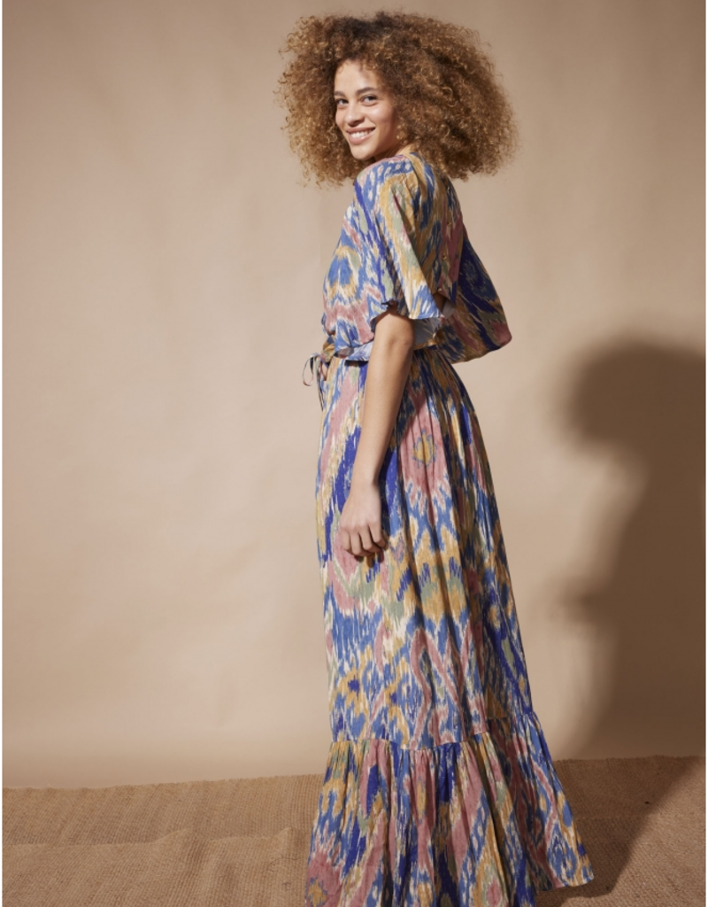 Louizon Jordanie Flutter Sleeve Maxi