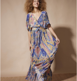 Louizon Jordanie Flutter Sleeve Maxi Dress
