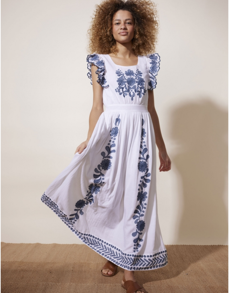 Jordanie Flutter Sleeve Maxi - Adorn Boutique