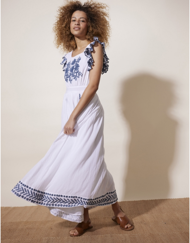 Tobias Embroidered Maxi - Adorn Boutique