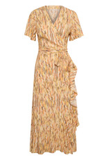 Part Two Clarina Midi Wrap Dress (Gold Mix)