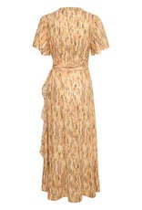 Part Two Clarina Midi Wrap Dress (Gold Mix)