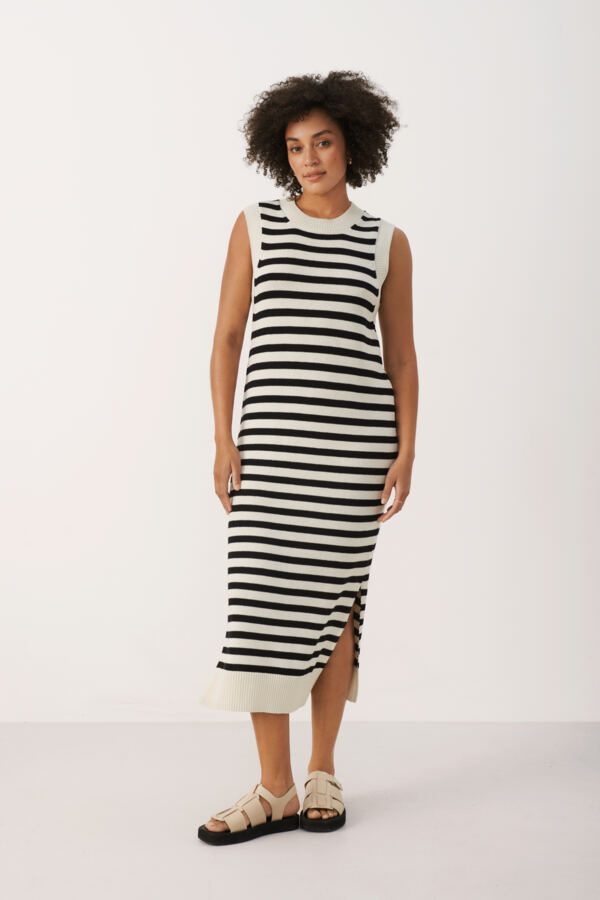 Aimie Striped Knit Dress - Adorn Boutique