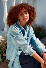 Kaffe Betty Embroidered Denim Jacket