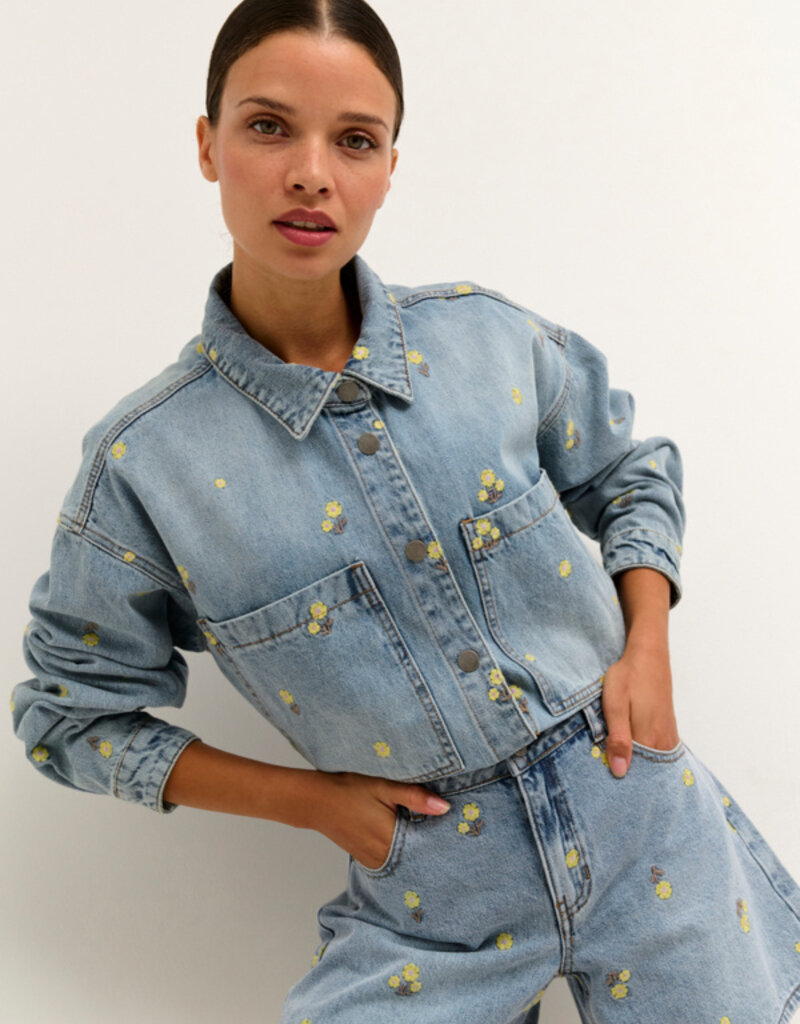 Kaffe Betty Embroidered Denim Jacket