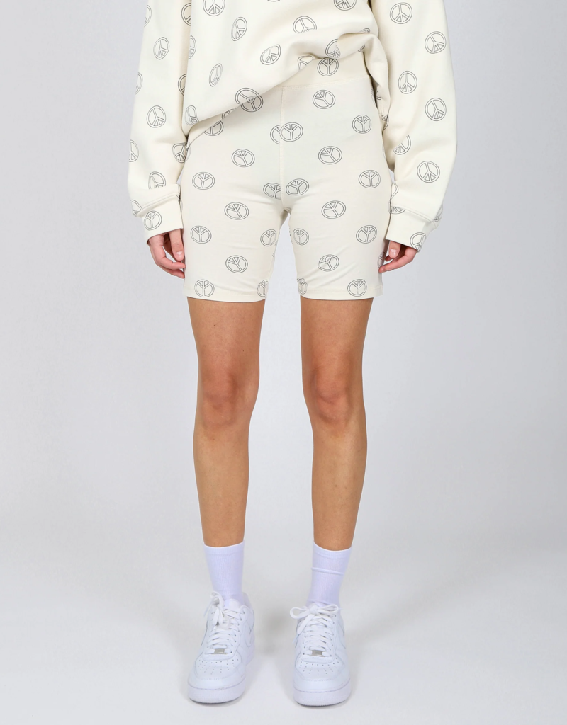 Brunette the Label Peace Sign Biker Short (FINAL SALE)