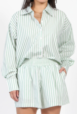 Brunette the Label Striped Button Up