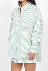 Brunette the Label Striped Button Up