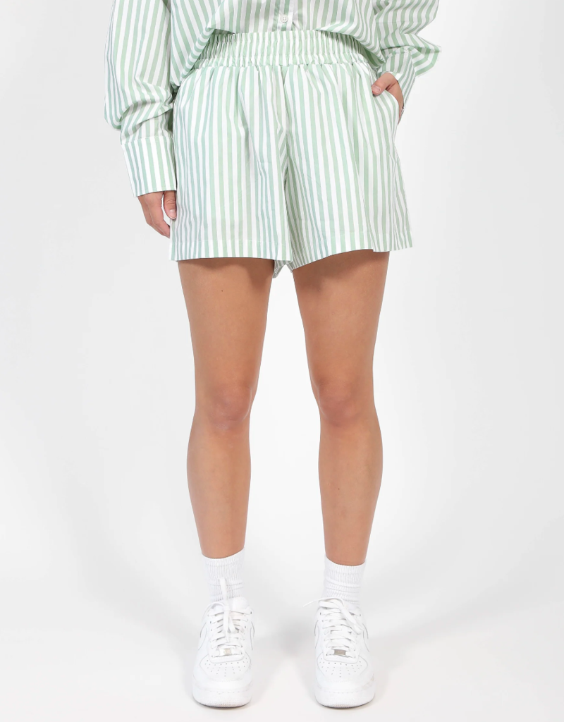 Striped High Waist Short - Adorn Boutique