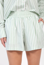 Brunette the Label Striped High Waist Short