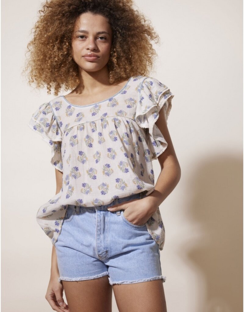 Louizon Momette Printed Sleeveless Blouse (FINAL SALE)