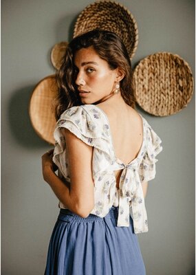 Louizon Momette Printed Sleeveless Blouse *Only One Left - XS*