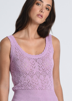 Molly Bracken Pru Pointelle Knit Tank