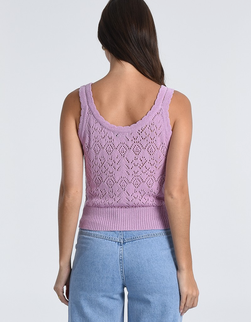 Molly Bracken Pru Pointelle Knit Tank