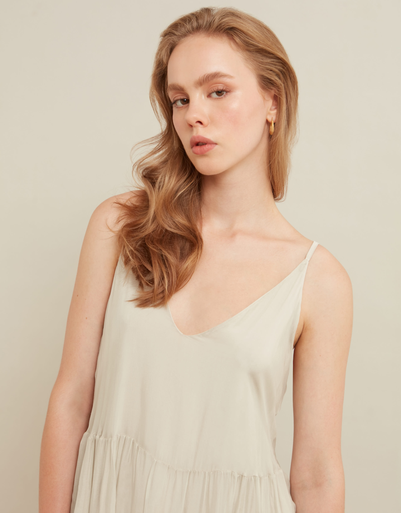LAB Escarra Tiered Satin Maxi (FINAL SALE)