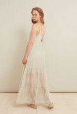 LAB Escarra Tiered Satin Maxi