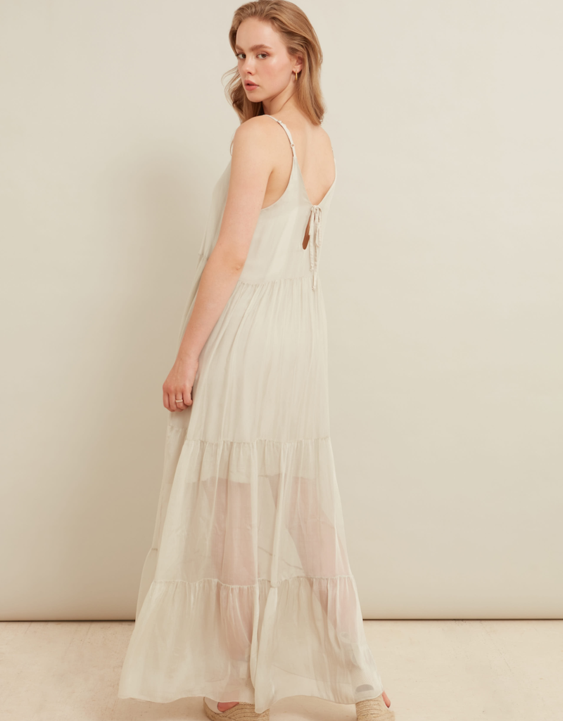 LAB Escarra Tiered Satin Maxi (FINAL SALE)