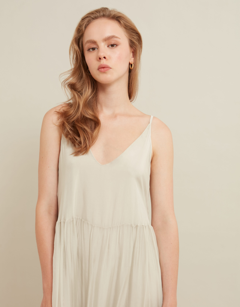LAB Escarra Tiered Satin Maxi (FINAL SALE)