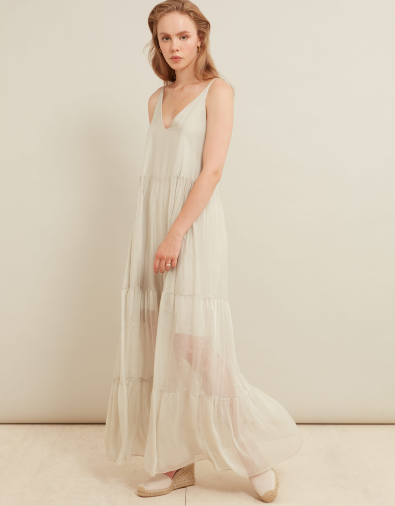 LAB Escarra Tiered Satin Maxi (FINAL SALE)