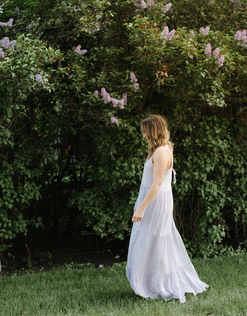 LAB Escarra Tiered Satin Maxi (FINAL SALE)