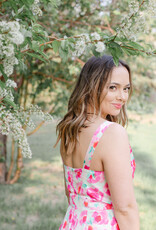 Adelyn Rae Alma Drape Front Mini Dress Final Sale