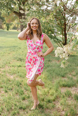 Adelyn Rae Alma Drape Front Mini Dress Final Sale