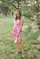 Adelyn Rae Alma Drape Front Mini Dress Final Sale