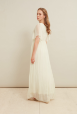 LAB Betel Flutter Sleeve Satin Maxi (FINAL SALE)