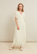 LAB Betel Flutter Sleeve Satin Maxi (FINAL SALE)