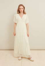 LAB Betel Flutter Sleeve Satin Maxi (FINAL SALE)