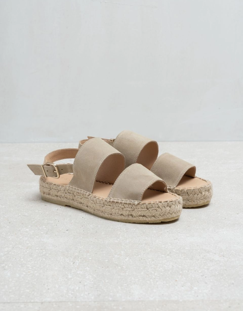 Suede Espadrille Sandal Adorn Boutique