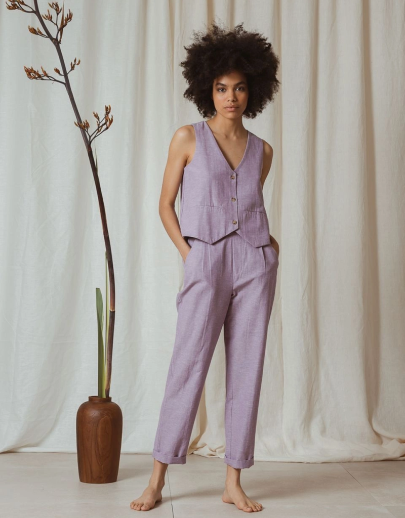 Indi and Cold Liliana Cotton Chambray Trouser (FINAL SALE)